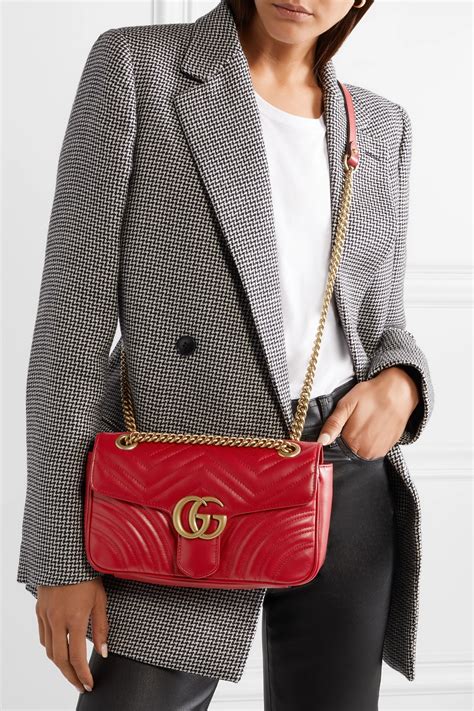 red gucci bag men's|gucci red marmont bag small.